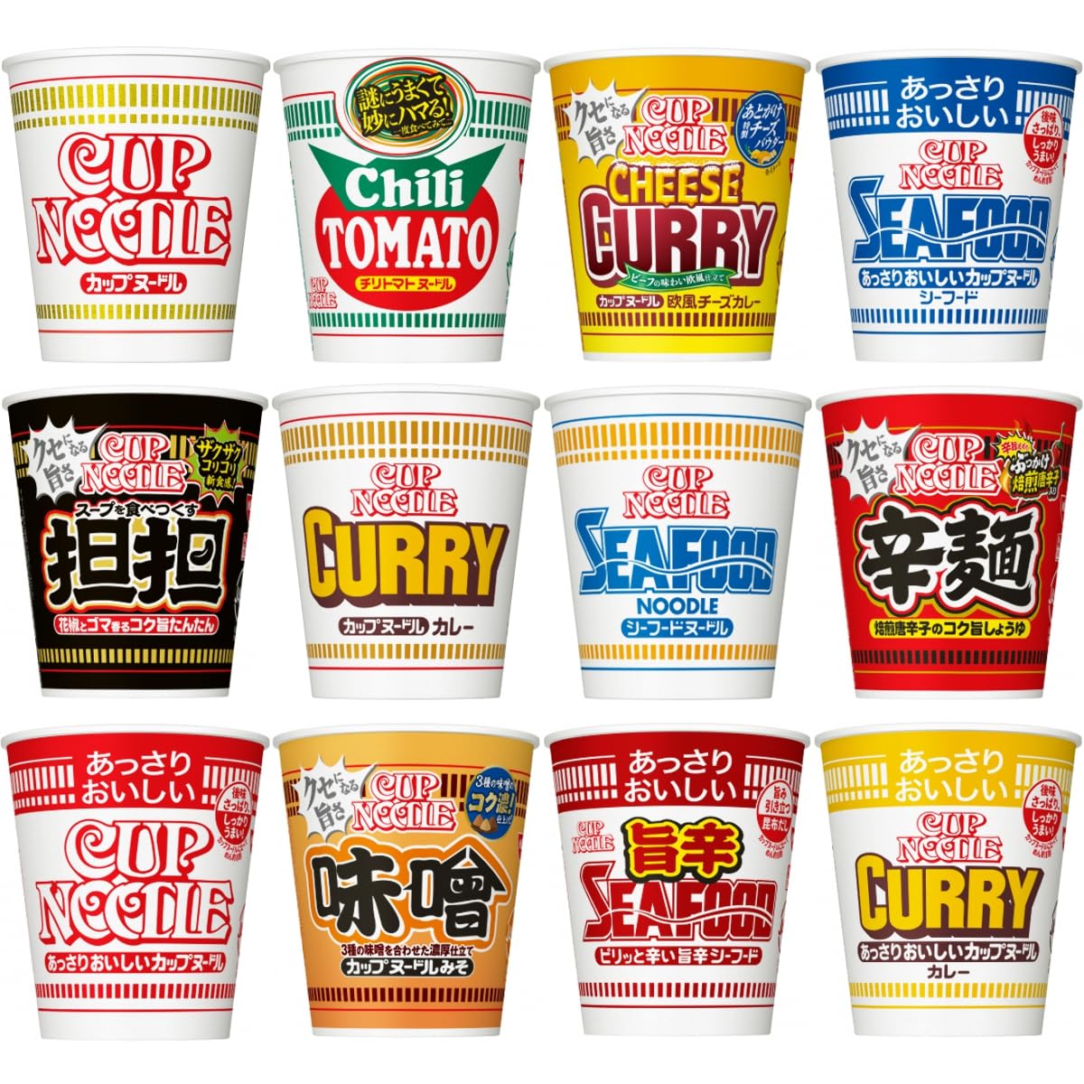 Amazon.co.jp: カップヌードル 12種12食 詰め合わせセット アソート